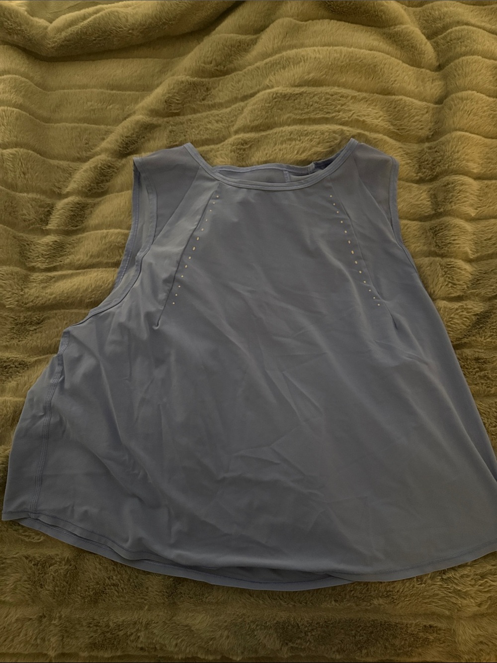 lululemon athletica Light Blue Sleeveless Tank with Stud Accents